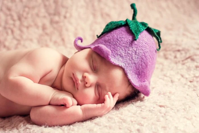 A photo of a sleeping baby