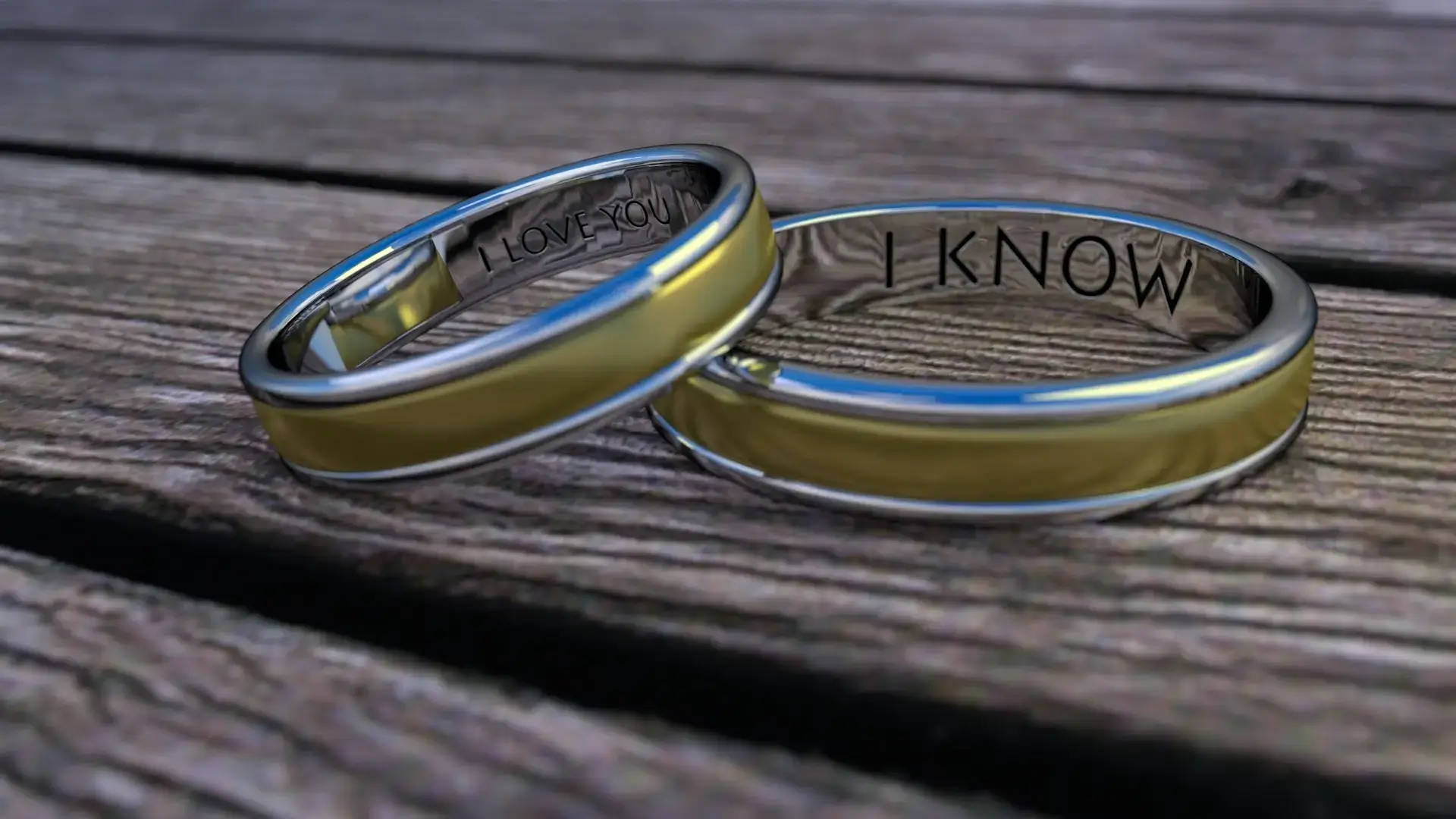 Two wedding rings